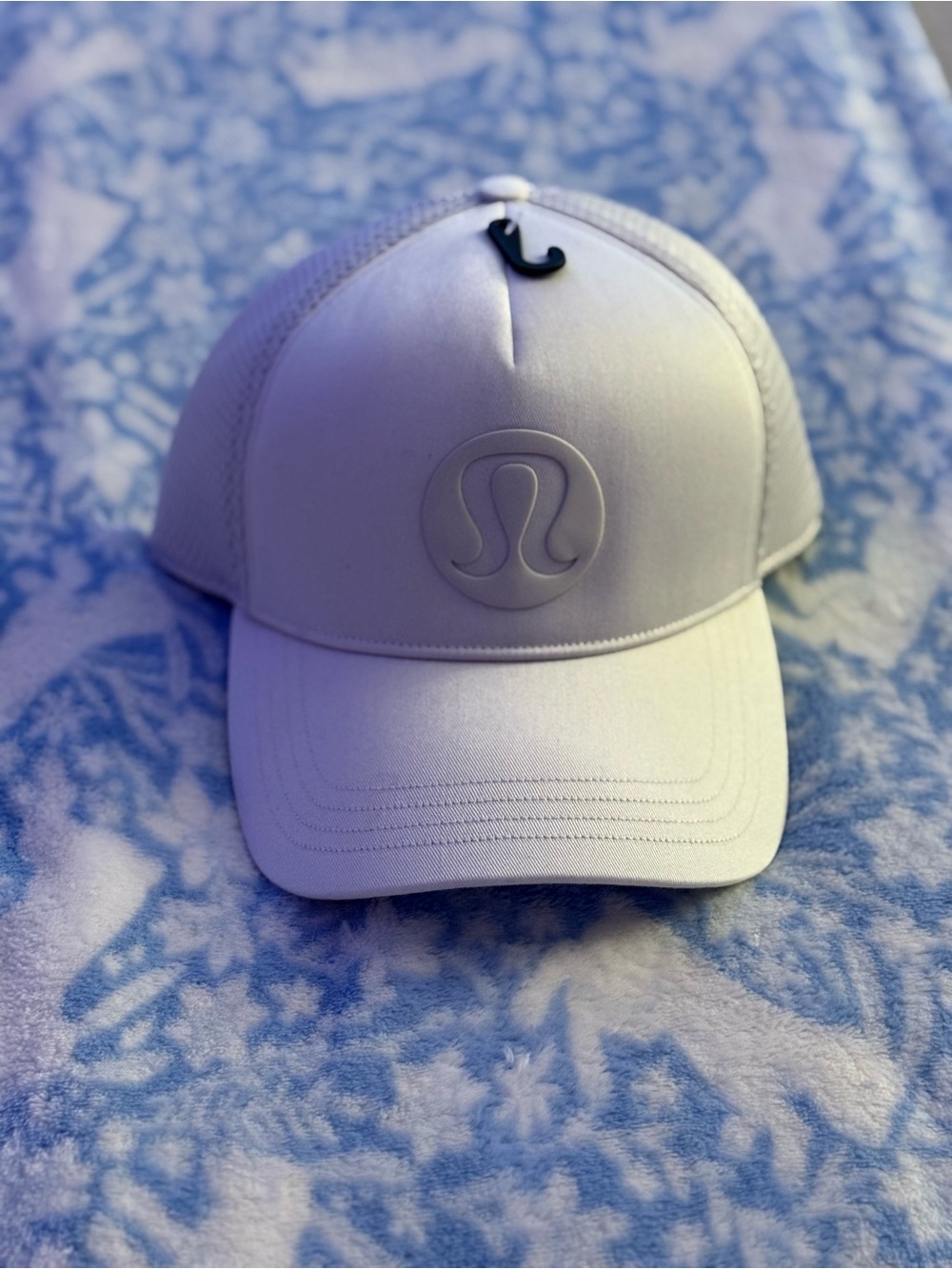 Lululemon White Logo Trucker Hat